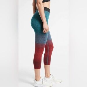 Athleta Multicolor Relay Crop Capri Legging